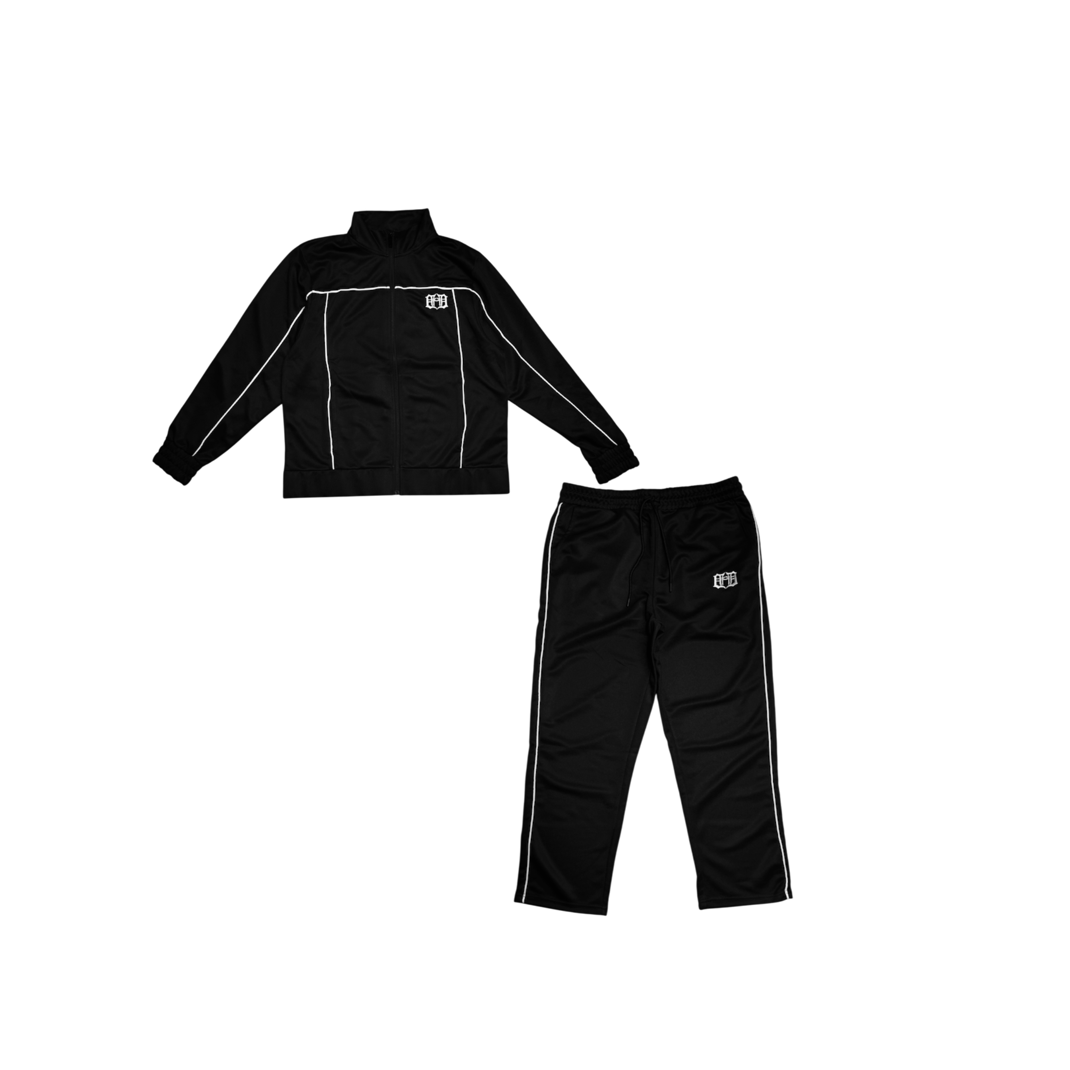 5 OF 5 TRAP RUNNER TRACKSUIT SET IN BLACK