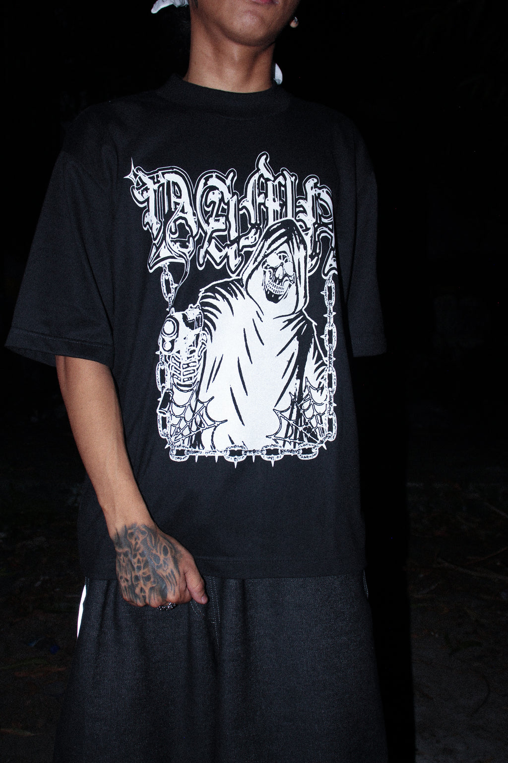 GRIM GUNNA CREW NECK TEE