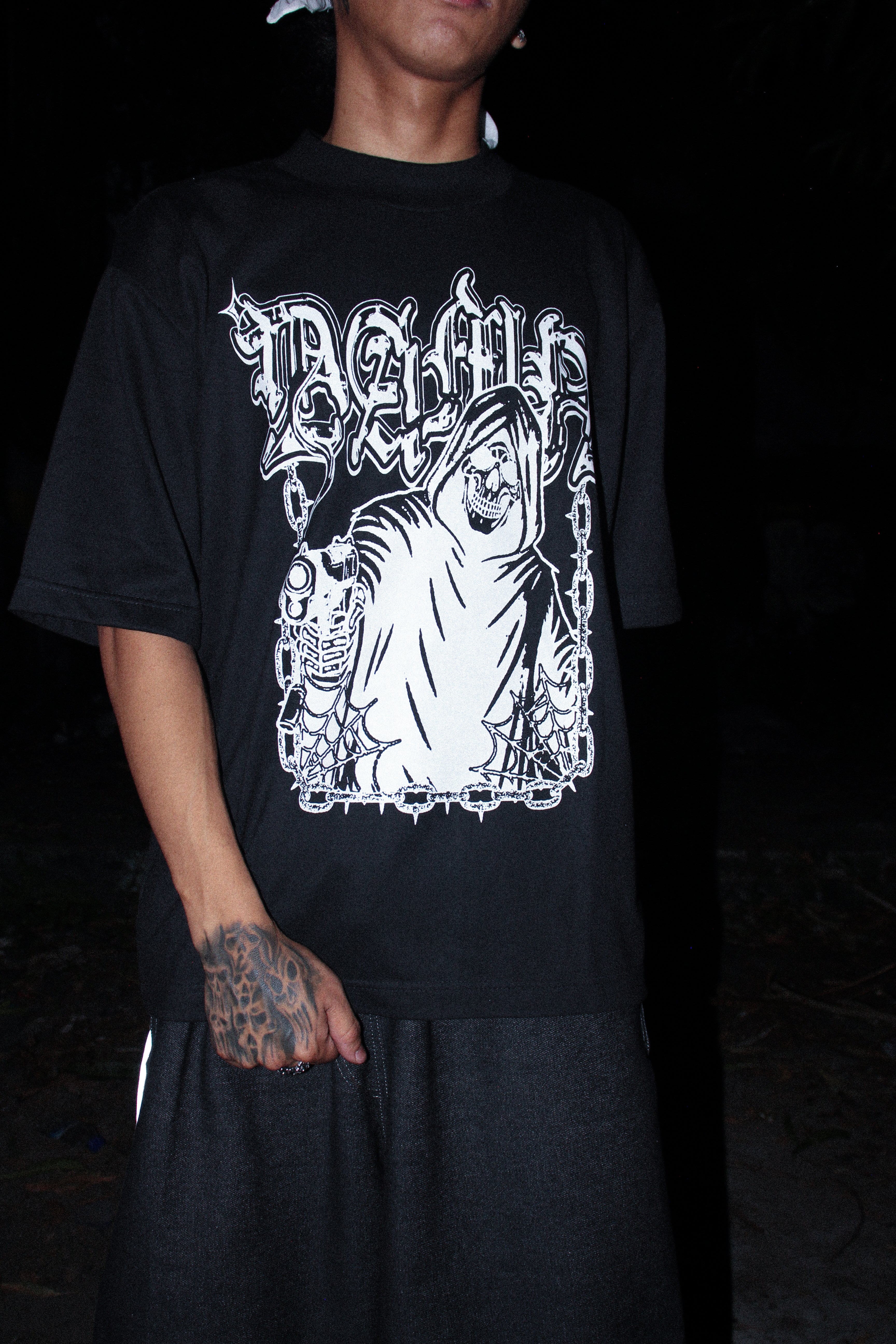 GRIM GUNNA CREW NECK TEE