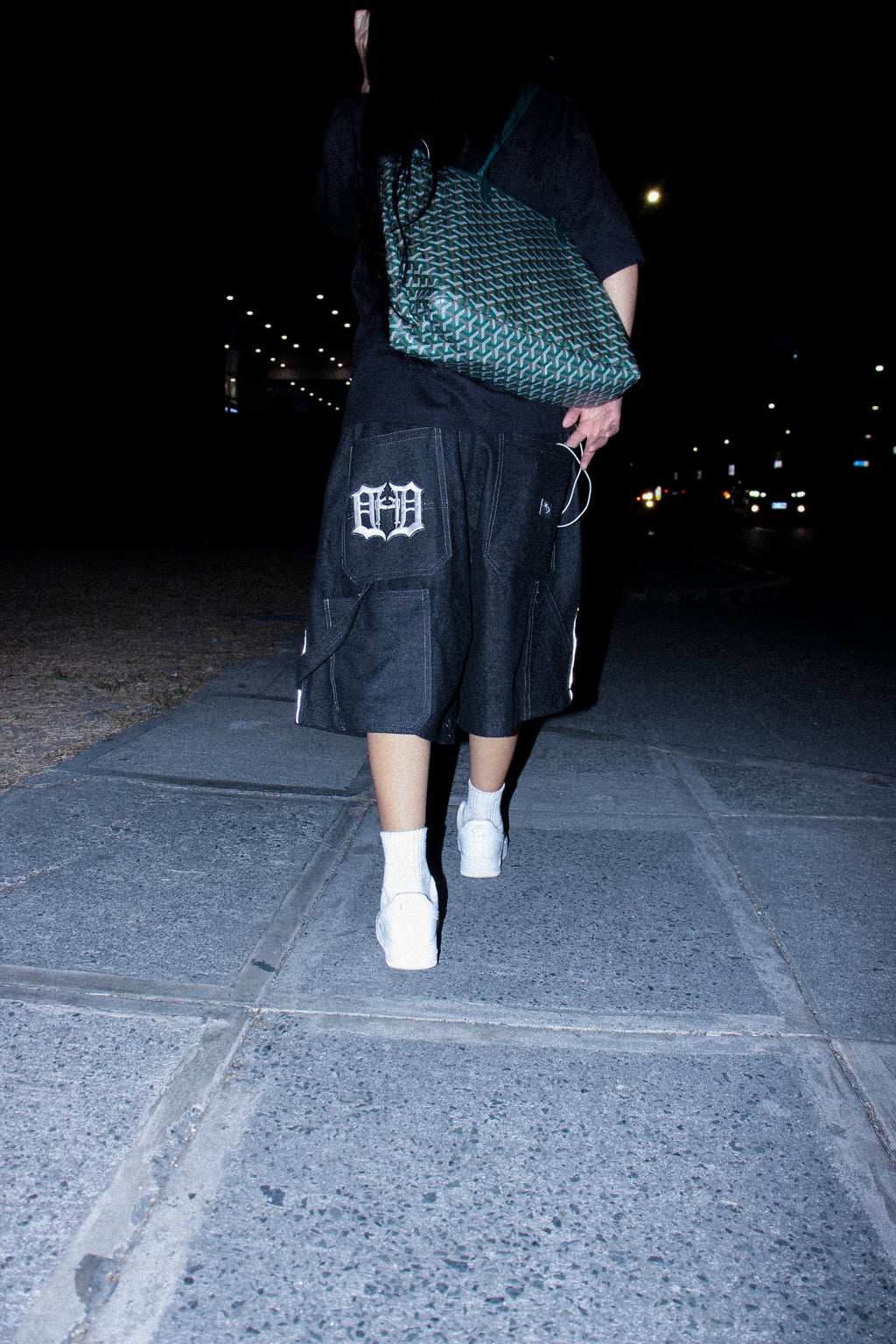 SHTREET GUNNA RAW DENIM CARPENTER JORTS