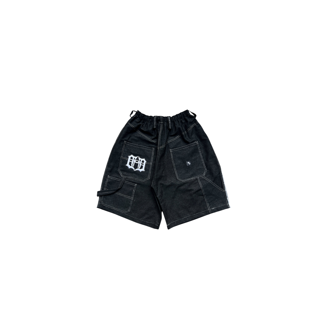 SHTREET GUNNA RAW DENIM CARPENTER JORTS
