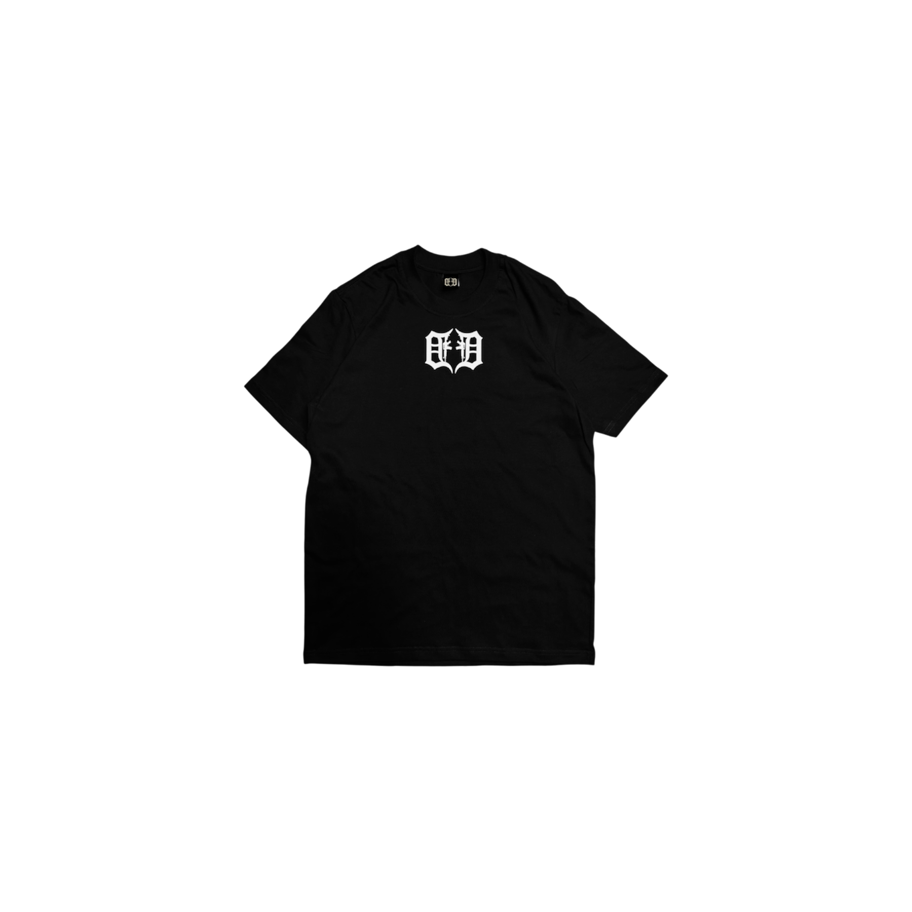 CALIBER LOGO FITTED TEE IN BLACK