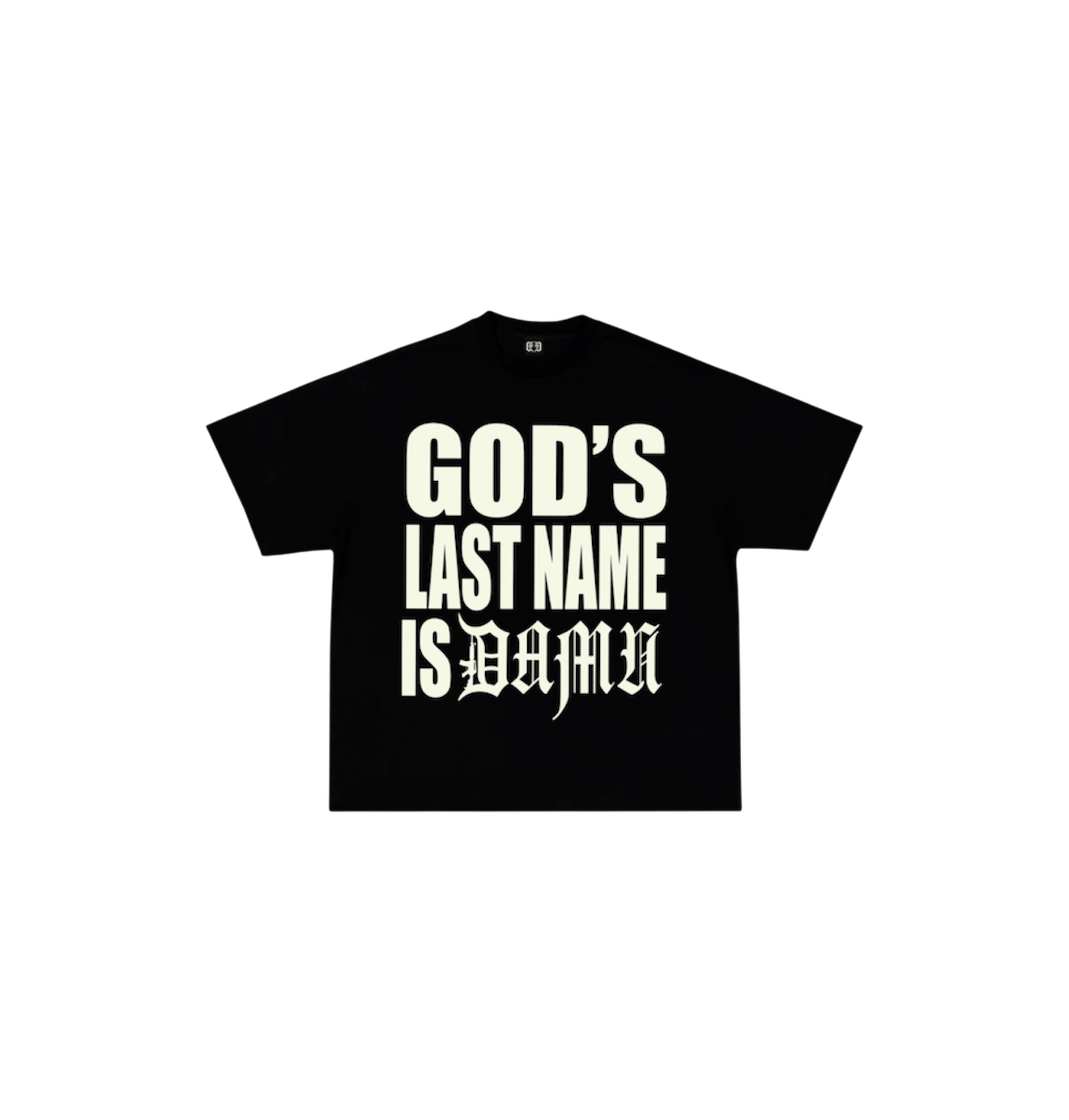 GOD DAMN TEE IN BLACK