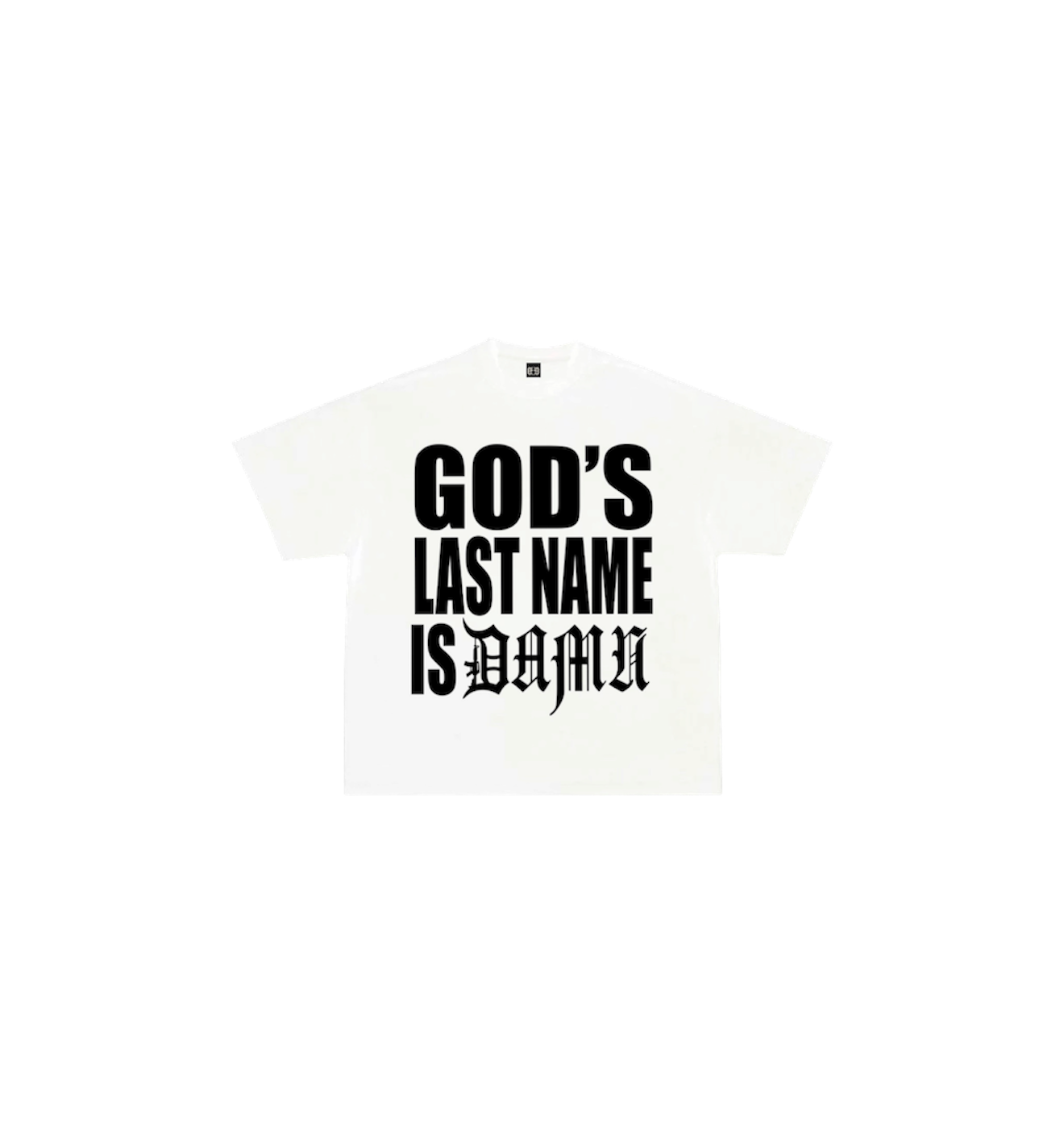 GOD DAMN TEE IN WHITE